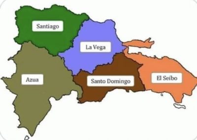 Cinco provincias de la Constitución dominicana de 1844