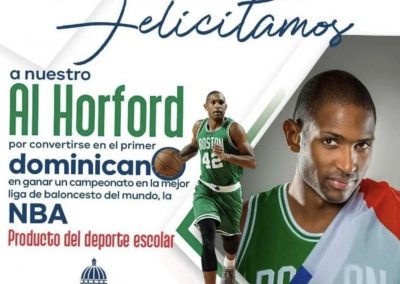 Dominicano Al Horford triunfa en NBA